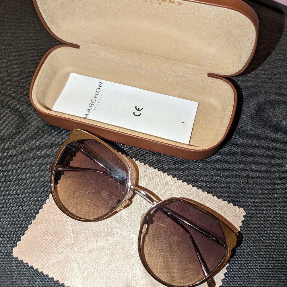 Longchamp Brown UV Protection Cat Eye Sunglasses for Women NWOT